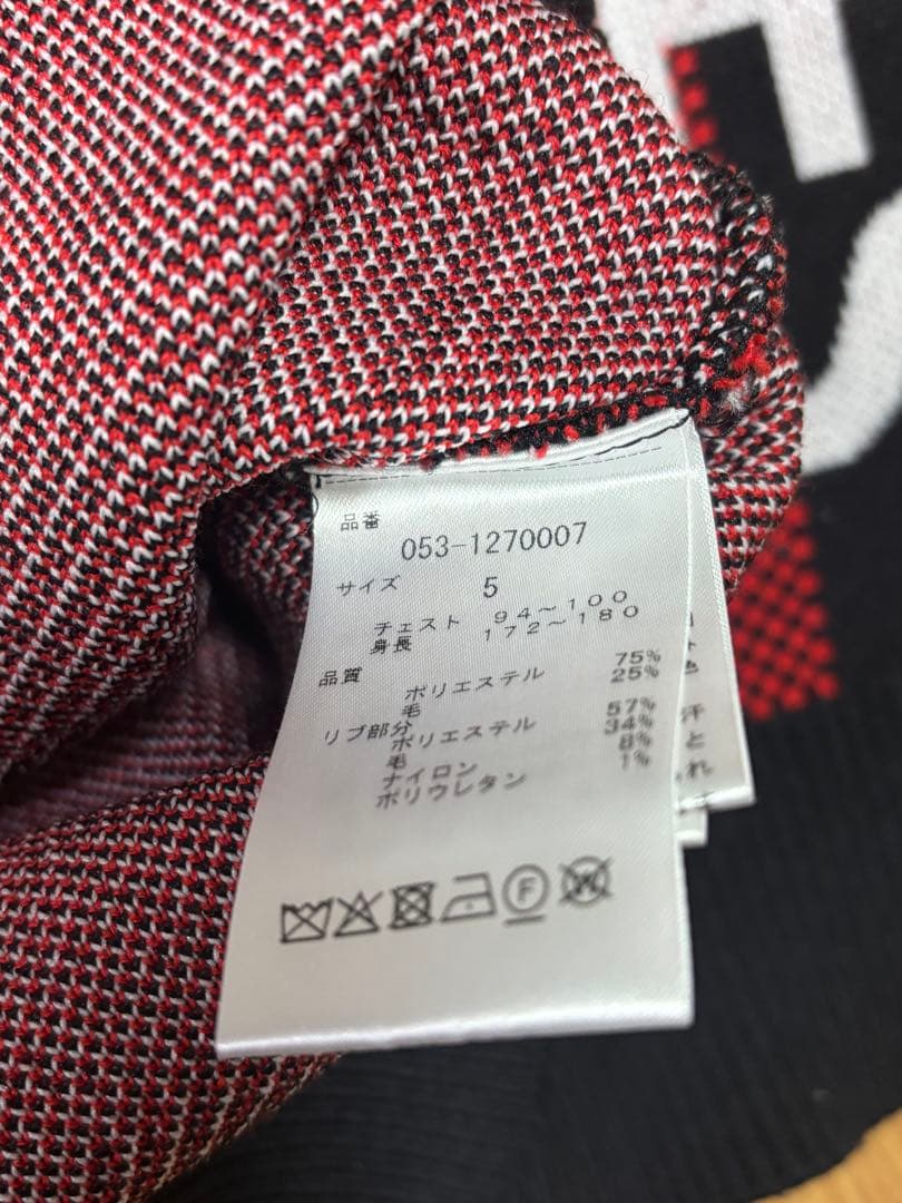 ★超美品超お洒落PEARLY GATES チェック柄セーター サイズ5