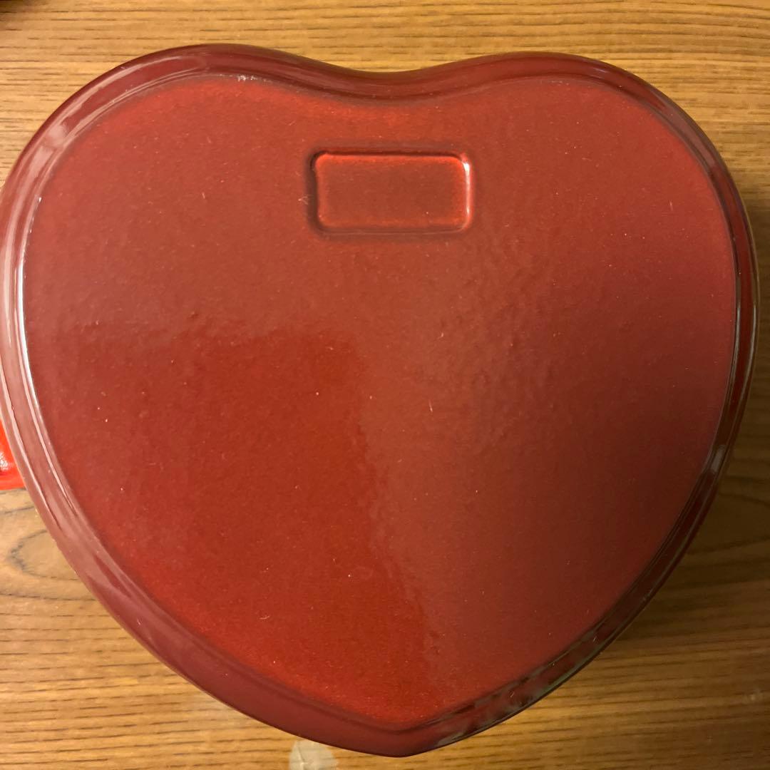 Le Creuset ル・クルーゼ　ココットダムール　ハート型　両手鍋 赤