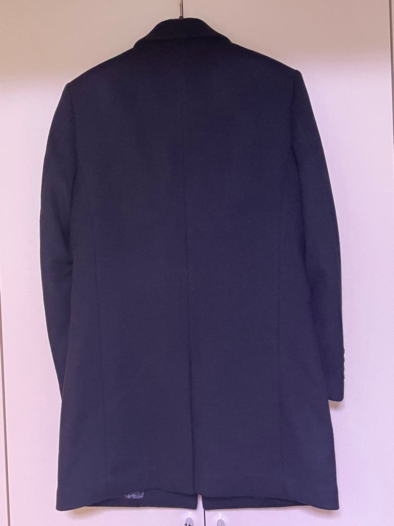 【新品•未使用】100%カシミアロベルトカバーニ ダークネイビーチェスターコート