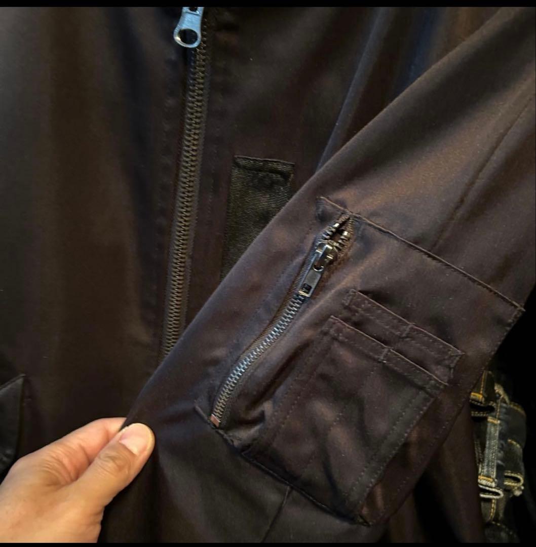 ジャックローズ　スカジャン　リバーシブル　メンズLサイズ　ブルー✖️ホワイト