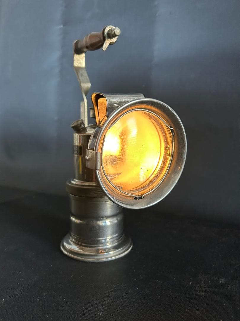 カーバイトランプ実機 磯村産業 第256号型 手提瓦斯ランプ みつびし