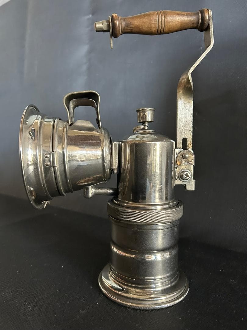 カーバイトランプ実機 磯村産業 第256号型 手提瓦斯ランプ みつびし