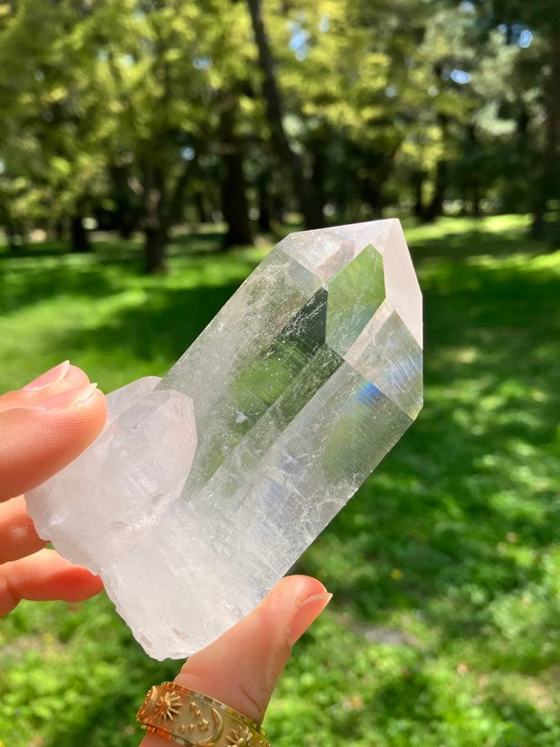 【高品質！】アーカンソー水晶 BIGポイント くっきり△