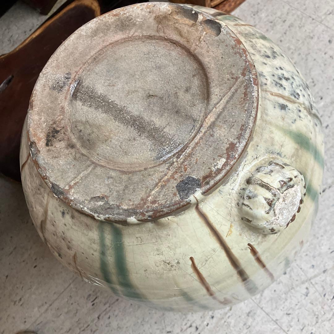 値下げ　笠間焼　カメ　壺　花器