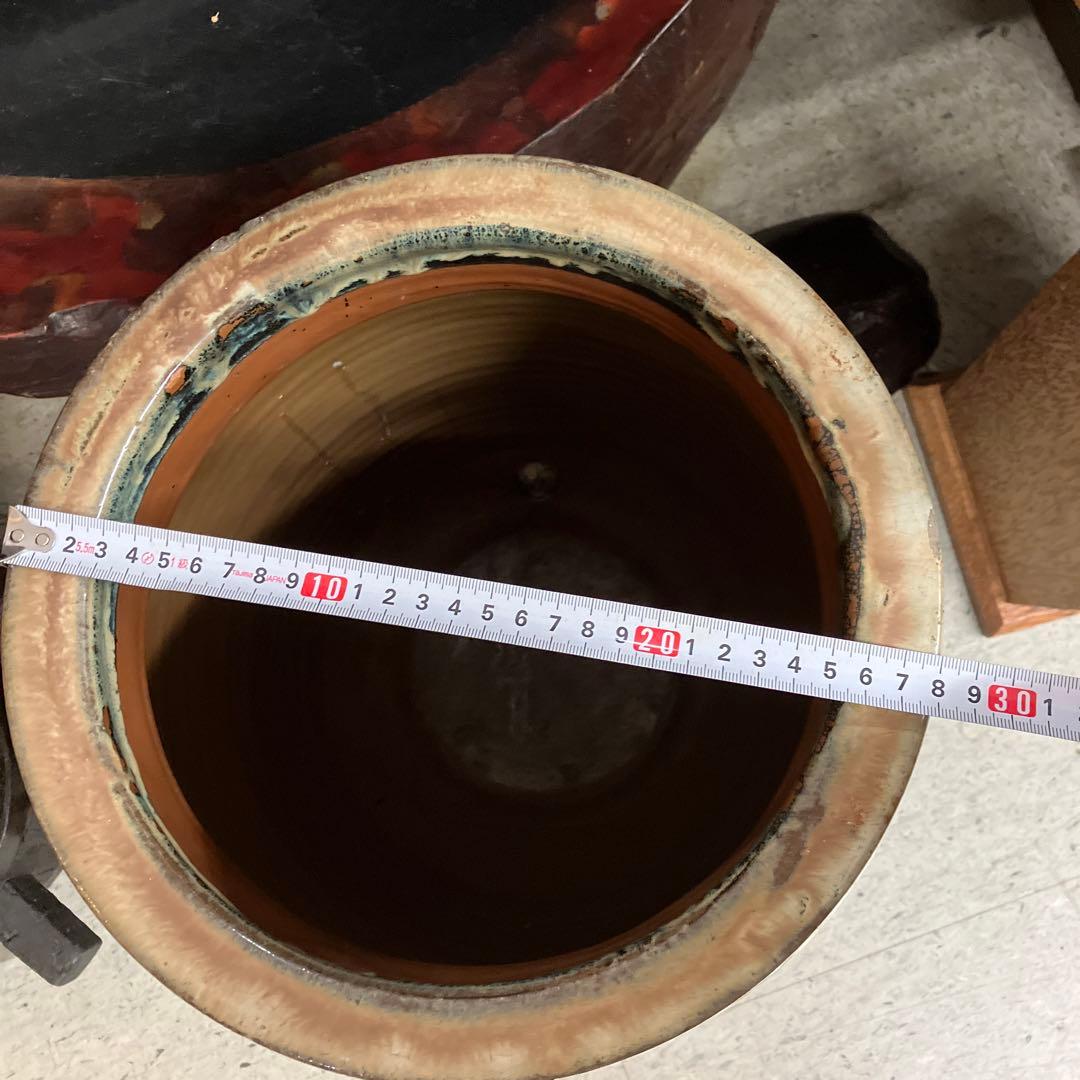 値下げ　笠間焼　カメ　壺　花器