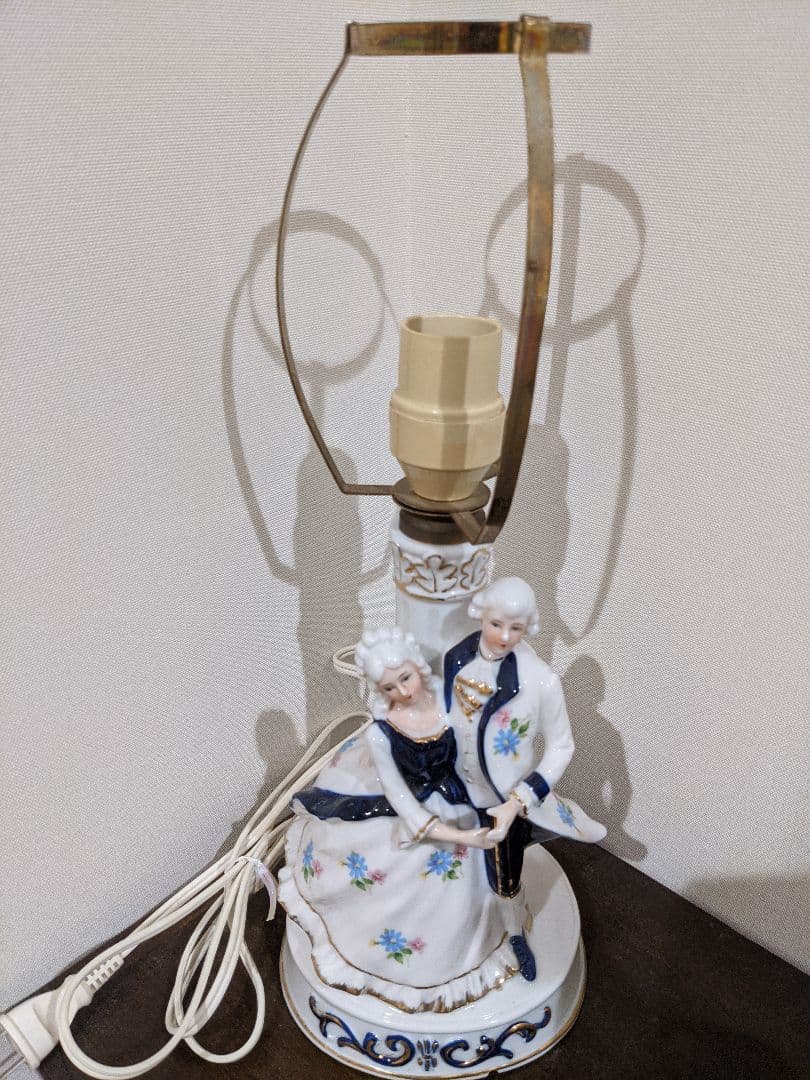 ランプ アンティーク レトロ KATO KOGEI 加藤工芸 西洋 レース人形