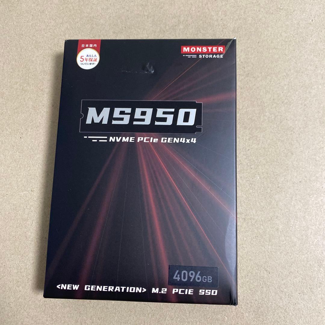 内蔵型SSD MONSTER MS950 SSD 4TB