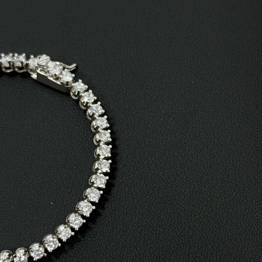 925刻印 テニスネックレス ブレスレット セット シルバー 38g グラデ