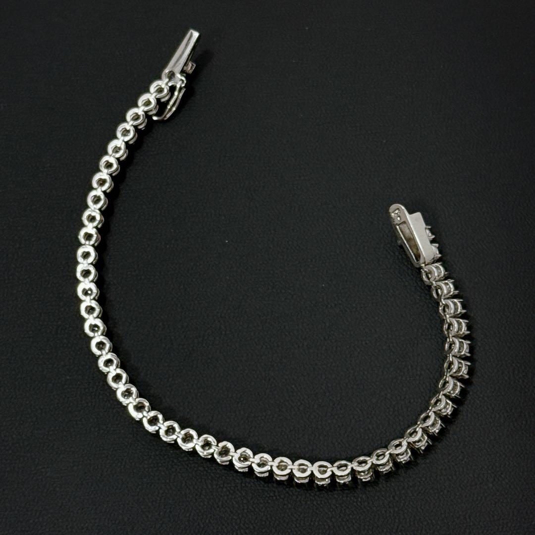 925刻印 テニスネックレス ブレスレット セット シルバー 38g グラデ