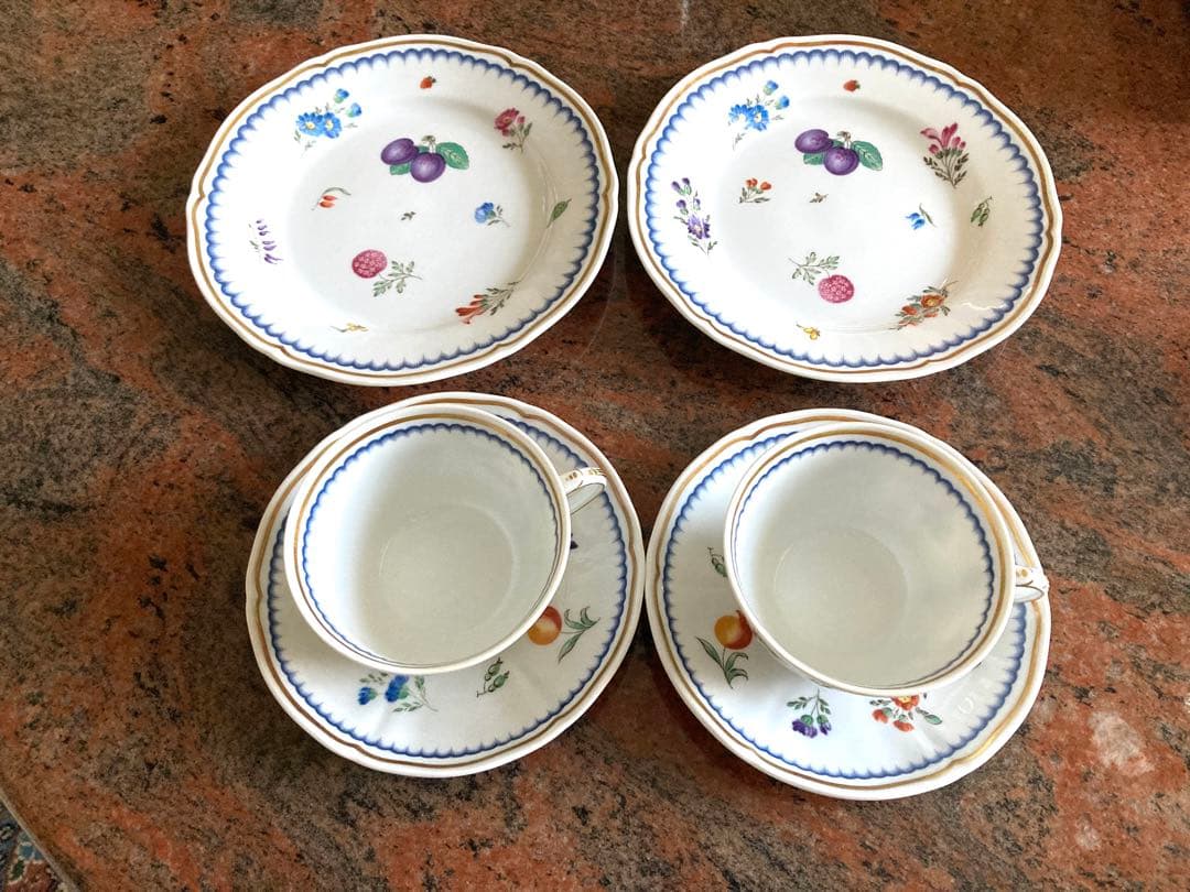 ◉リチャード・ジノリ　イタリアンフルーツ　トリオ　2セット❣️