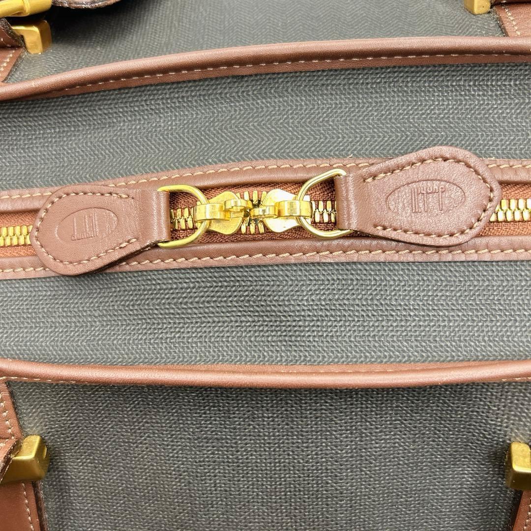 dunhill PVC×レザーボストンバッグ 大容量旅行 50cm英国クラシック