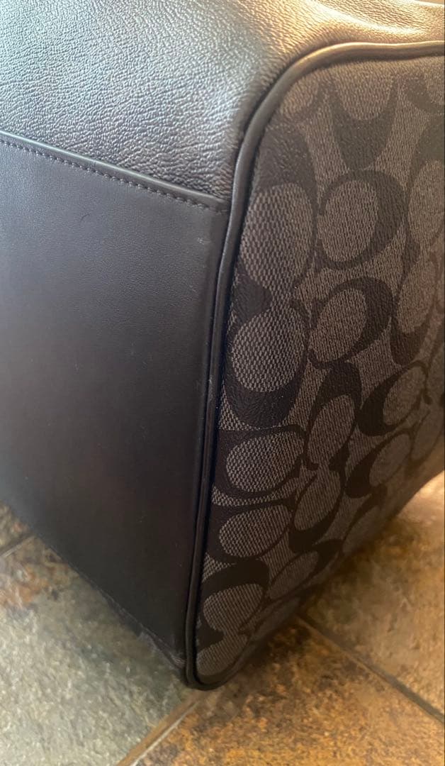 【1回のみ使用】COACH シグネチャー ボストンバッグ 大容量 トラベル仕様