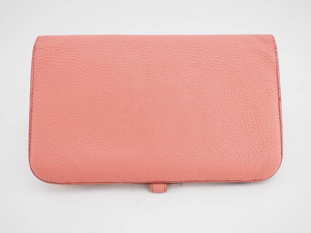 セール　2016年　HERMES エルメス ドゴンGM 財布 二つ折り ピンク