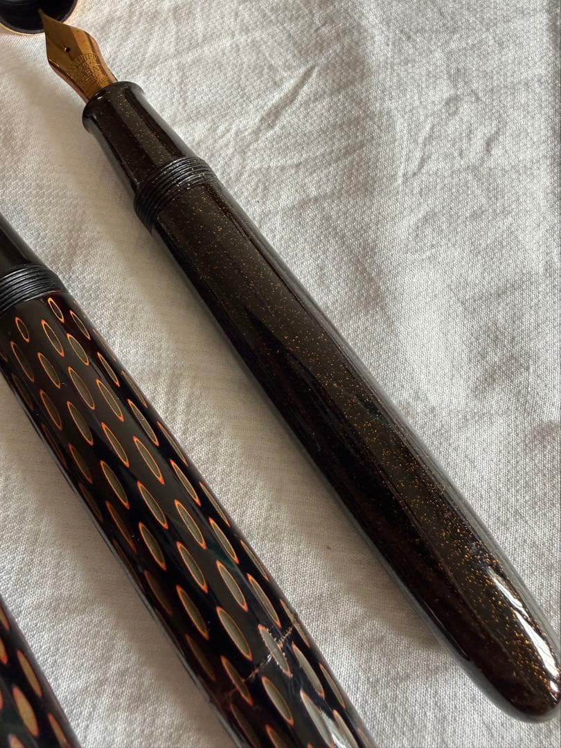 酒井栄助、兜木、鎌倉彫、土填修一万年筆5本セット