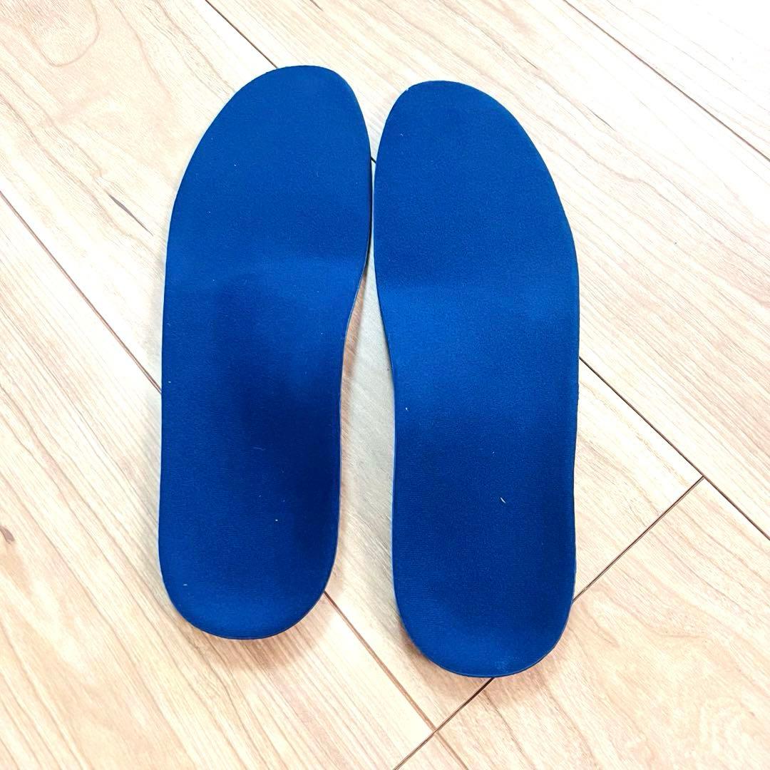 インソール アーチサポート 中敷き クッション 衝撃吸収 アーチ型 青 Ｌ
