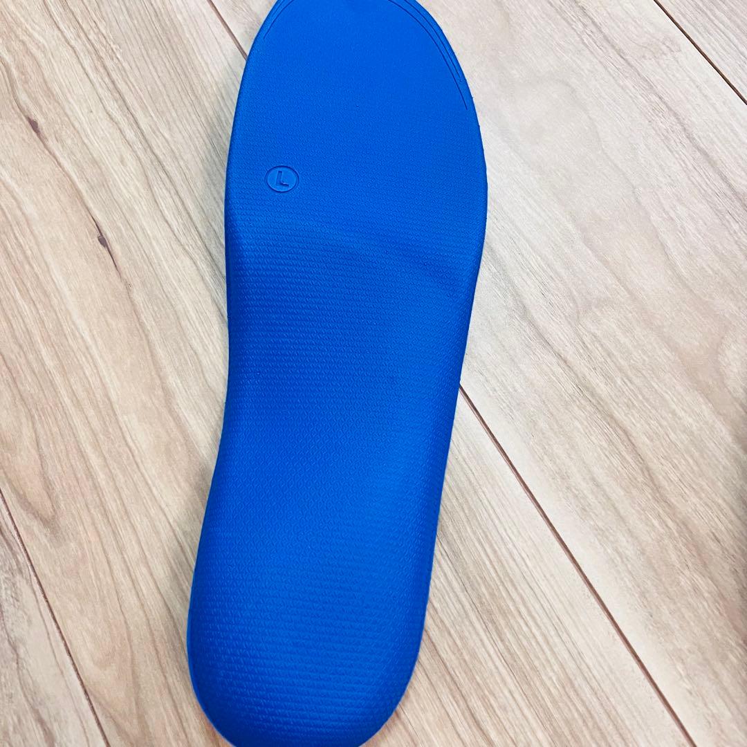 インソール アーチサポート 中敷き クッション 衝撃吸収 アーチ型 青 Ｌ