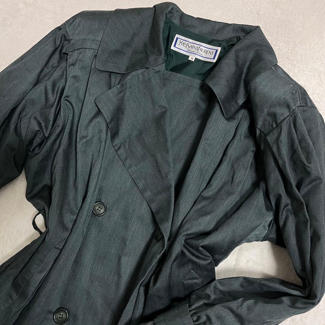 YVES SAINT LAURENT イヴサンローラン トレンチコート M