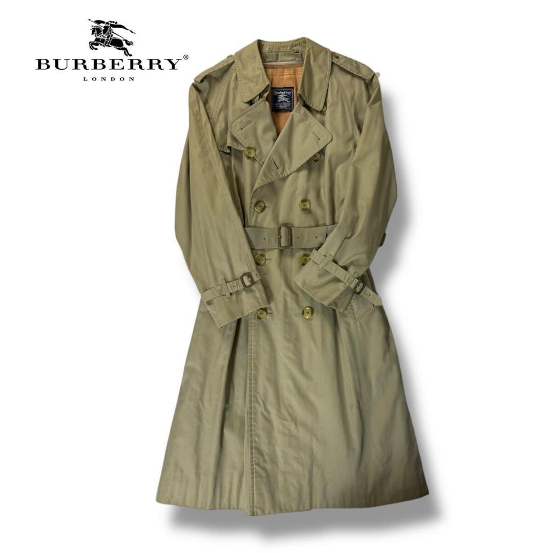 【美品】BURBERRY コットン トレンチコート ライナー付 L英国製