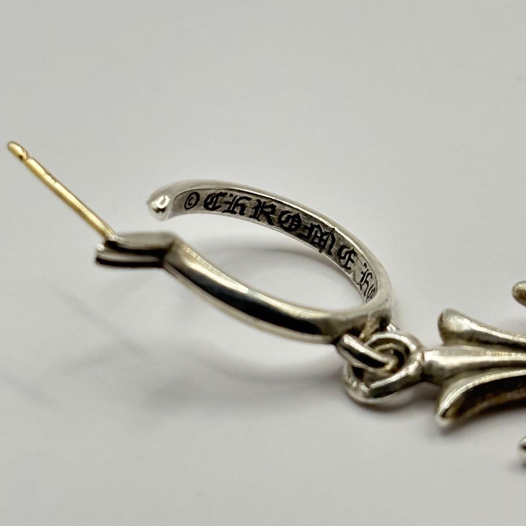 CHROME HEARTS クロムハーツ タイニーCHクロス フープピアス