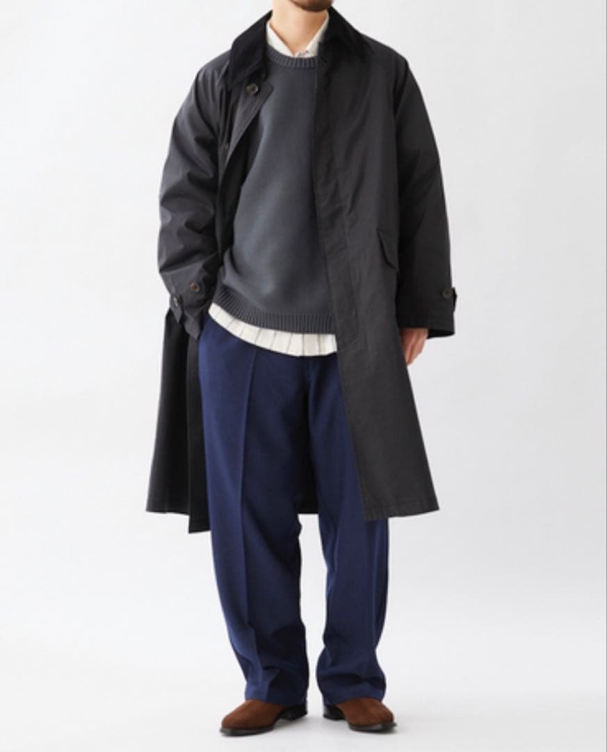 【未使用】ジャーナルスタンダードレリューム/オーバーサイズバルマカーンコート/黒