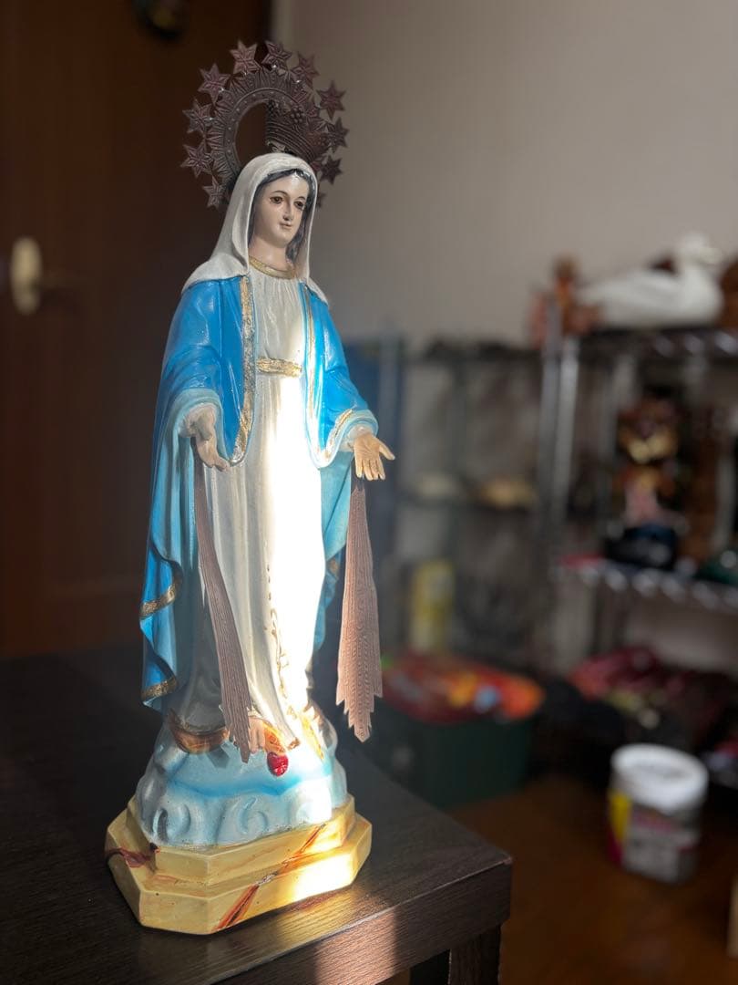 聖母マリア像 教会 スピリチュアル守護 ヴィンテージ聖母像