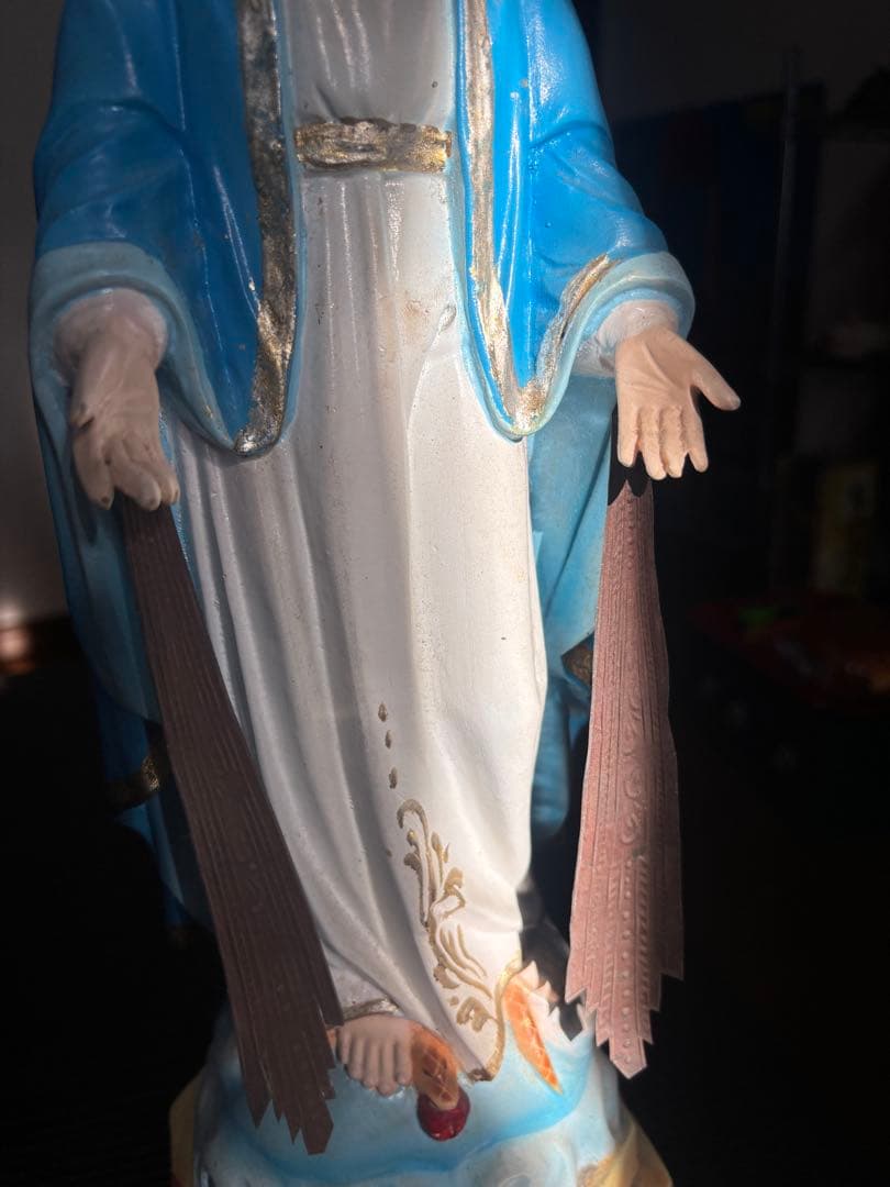 聖母マリア像 教会 スピリチュアル守護 ヴィンテージ聖母像