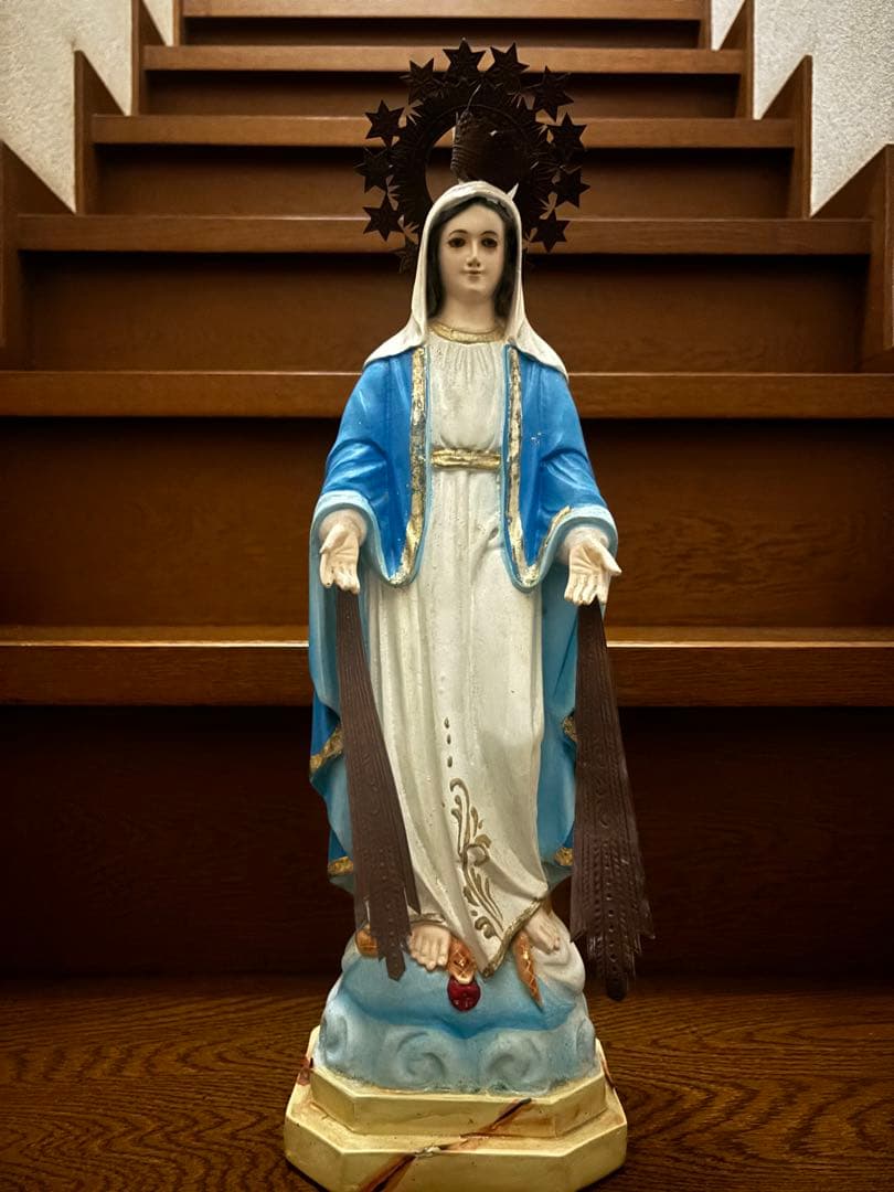 聖母マリア像 教会 スピリチュアル守護 ヴィンテージ聖母像