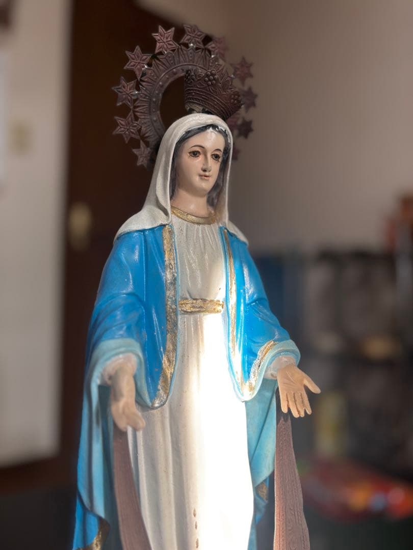 聖母マリア像 教会 スピリチュアル守護 ヴィンテージ聖母像