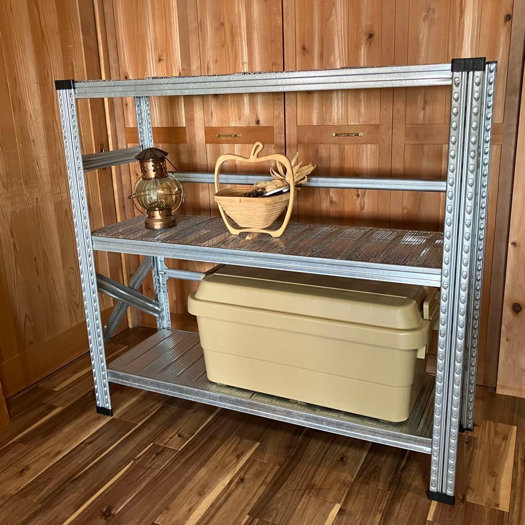 イタリア製 メタルシステム SUPER123 スチールラック 3段