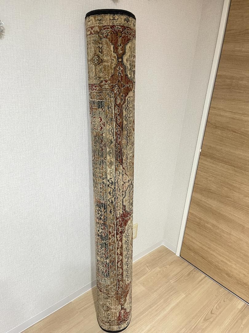 【定価66000円美品】高密度ウィルトン織り高級ペルシャ柄絨毯肉厚ヴィンテージ風