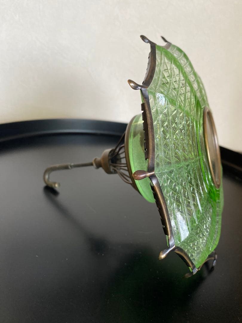 アンティーク時計　置き時計　ガラス　骨董　アンティーク　時計