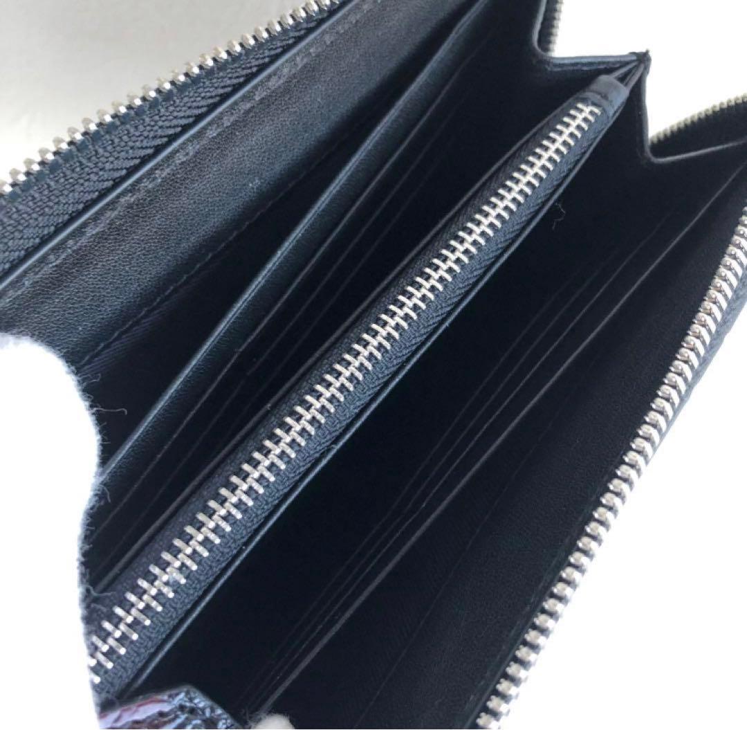 クロコダイル 長財布 高級 一枚革メンズ レディース　赤レッド ブランド