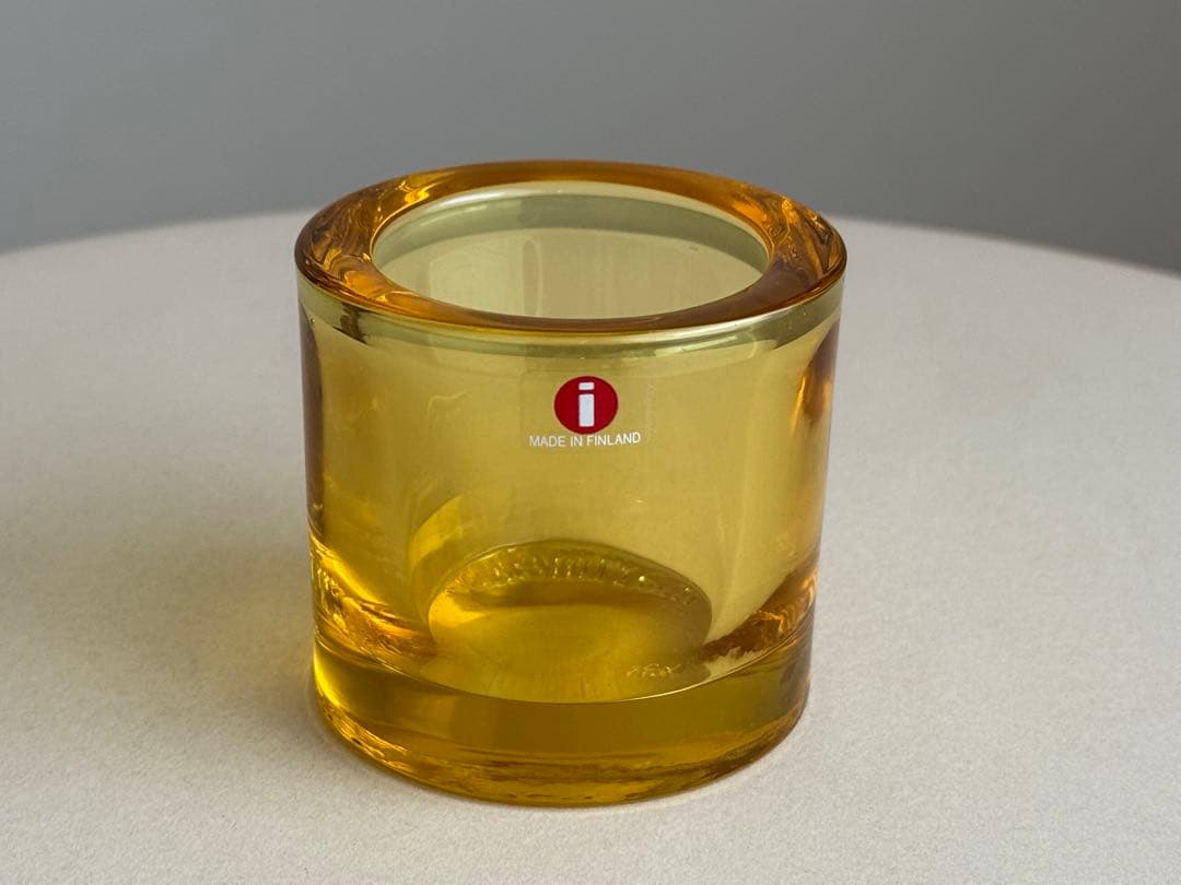 Kivi イエロー 横長旧ロゴ キビ イッタラ マリメッコ 2