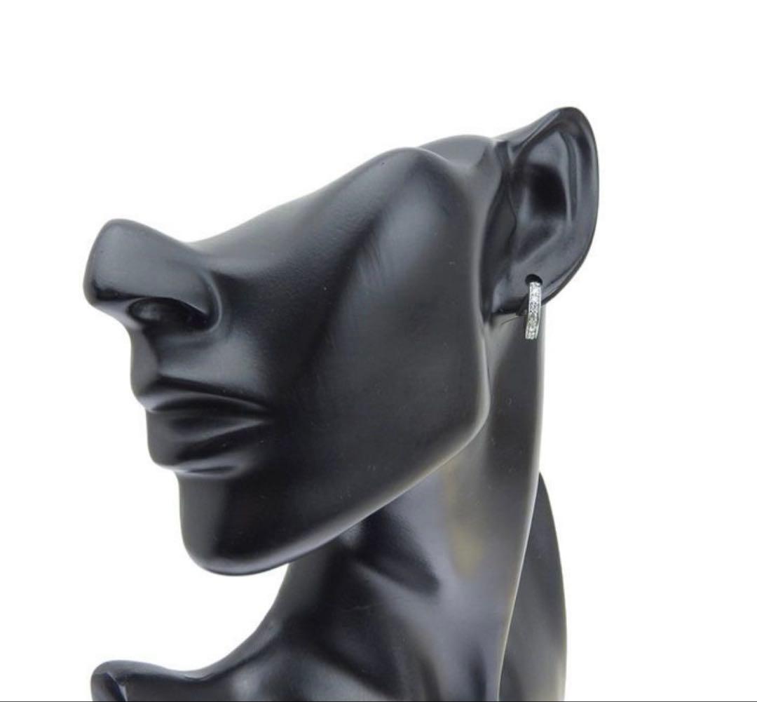 ダイヤモンド　フープ　ピアス