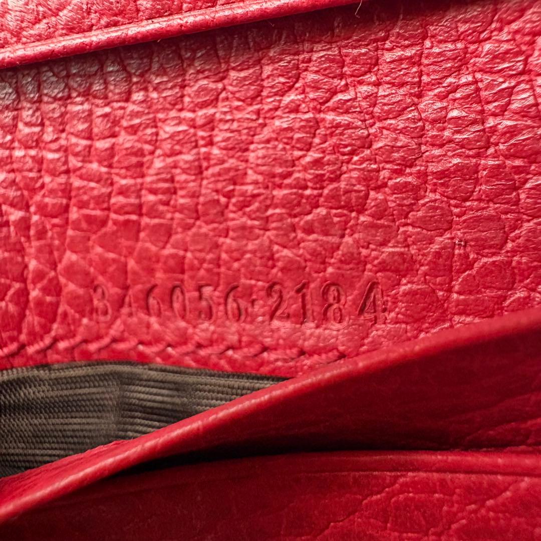 09 美品 GUCCI 二つ折り財布 コンパクトウォレット GG柄 ik6