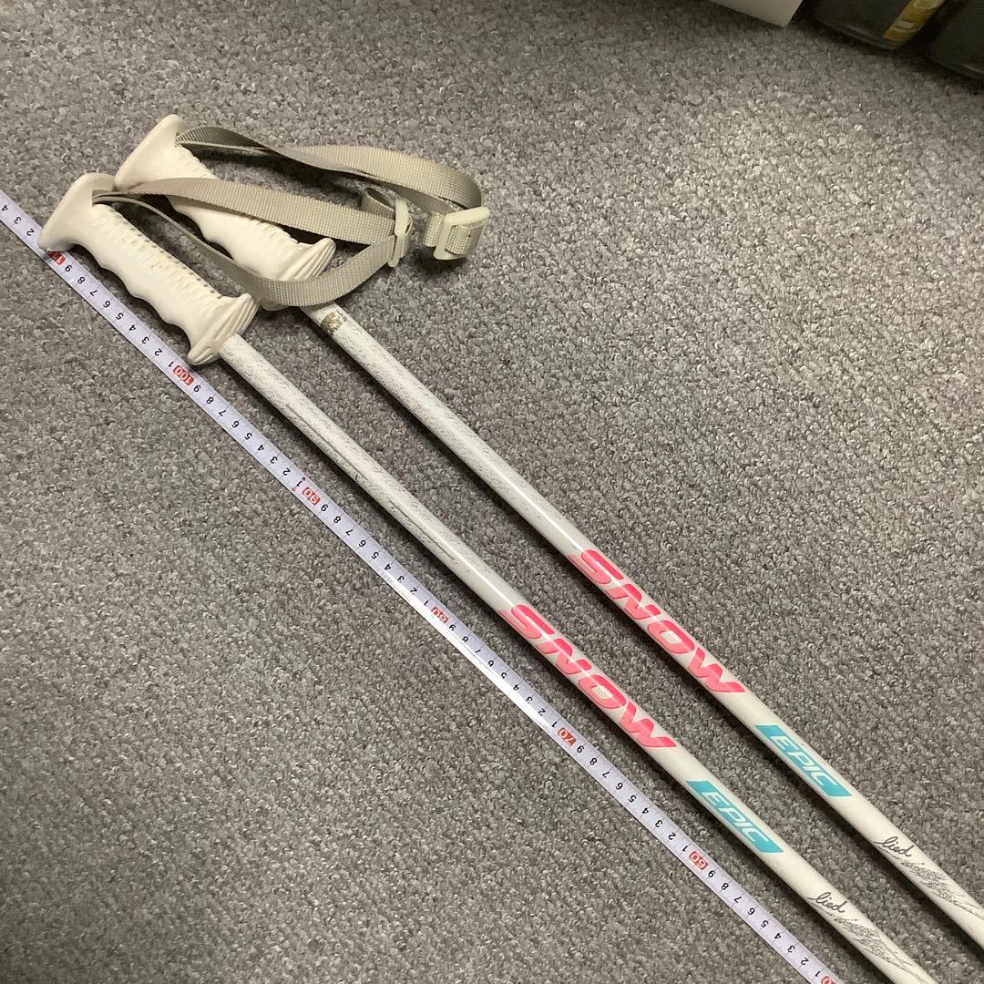 VOLKL スキー板141cm MARKER ポール付 3点セット