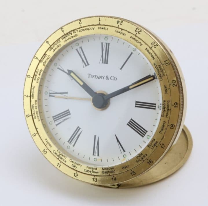 Tiffany & Co. 折りたたみ式　置時計 トラベルウォッチ　稼働品
