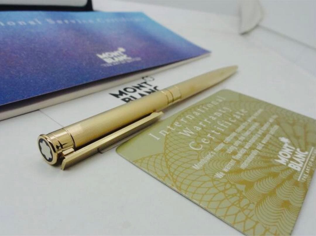 金運を呼ぶ黄金総金張り！　モンブラン　★稀少な未使用ノブレス・ドウエ