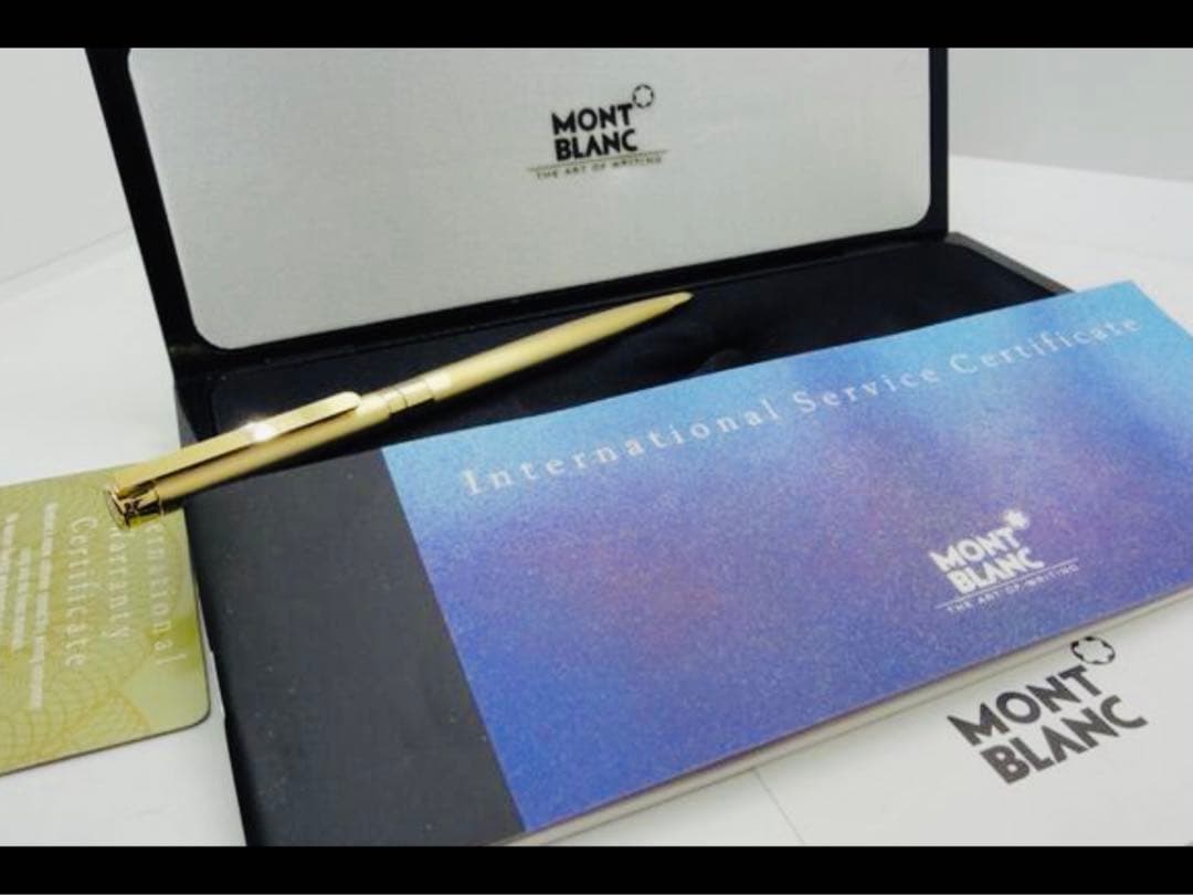金運を呼ぶ黄金総金張り！　モンブラン　★稀少な未使用ノブレス・ドウエ