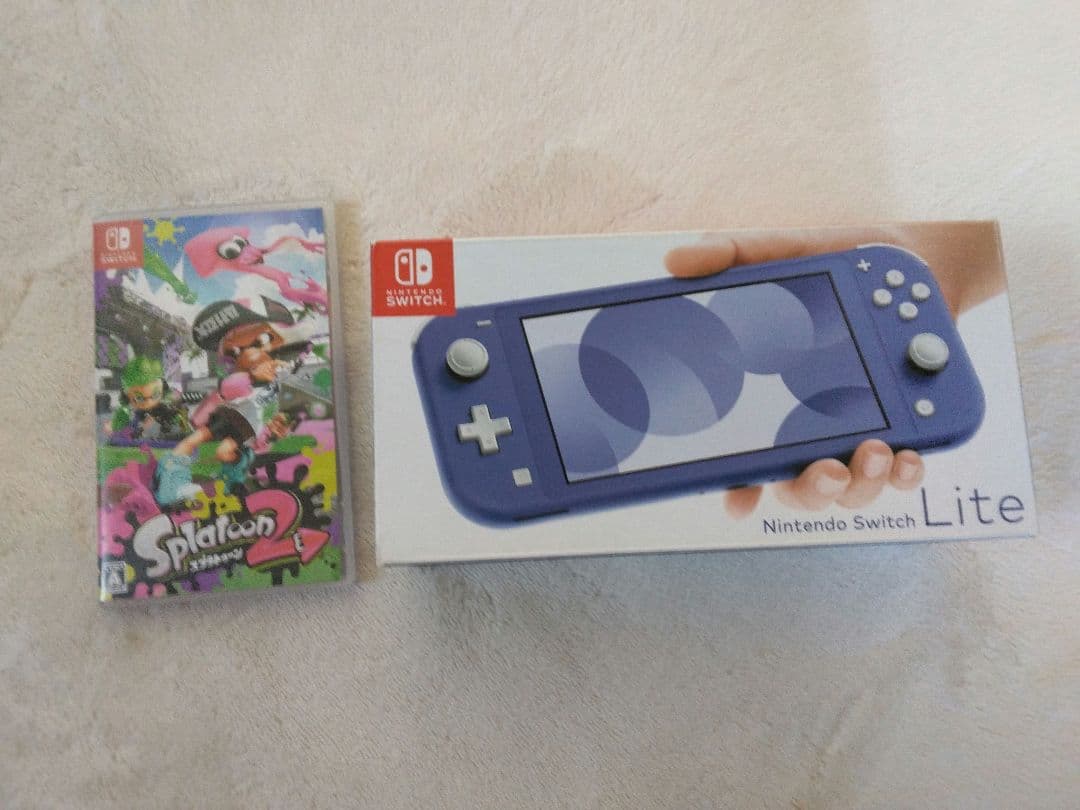 明日まで値下げ！Nintendo Switch Lite ブルー　スプラ2セット