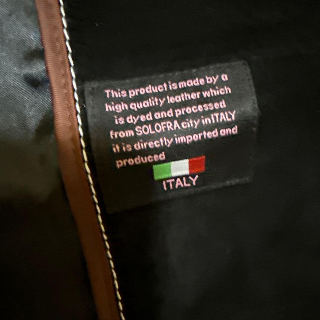 NASCONDINO イタリア製 鹿革 レザージャケット オレンジ サイズXL