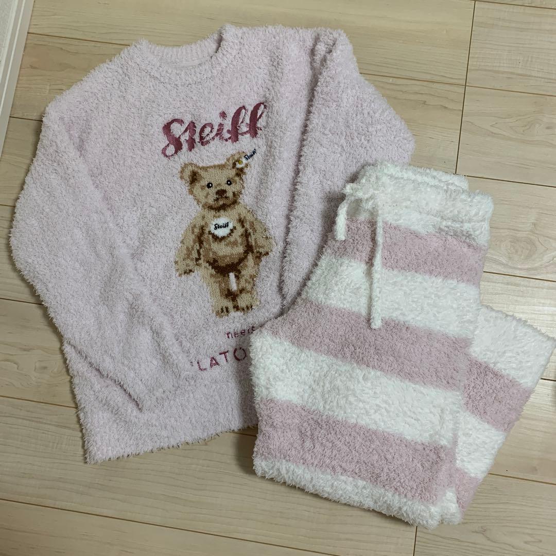 正規品 美品 ジェラートピケ シュタイフ Steiff 上下セット