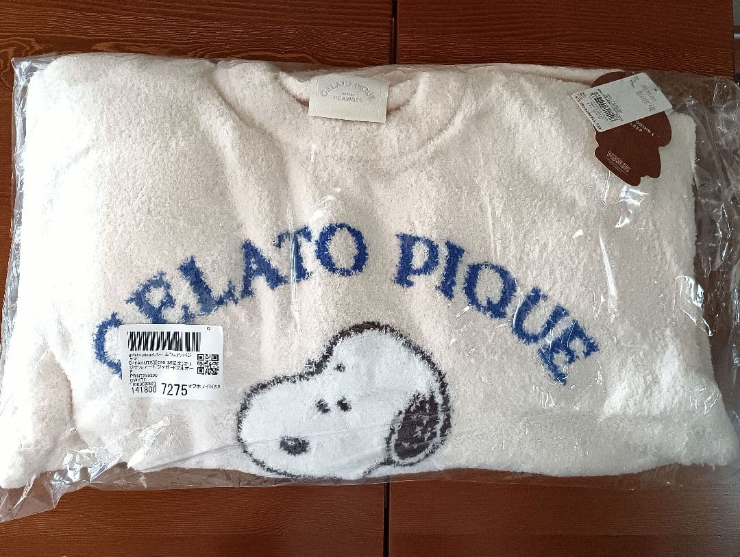 ジェラートピケ「PEANUTS」 ジャガードプルオーバー＆ショートパンツセット