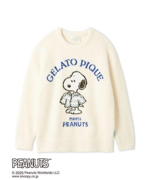 ジェラートピケ「PEANUTS」 ジャガードプルオーバー＆ショートパンツセット