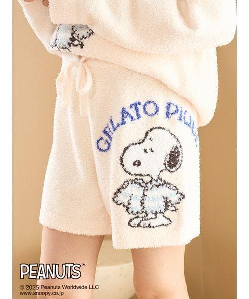 ジェラートピケ「PEANUTS」 ジャガードプルオーバー＆ショートパンツセット