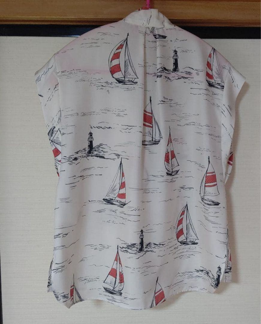 アポロ様　ピンキーアンドダイアン◆メタルバータックブラウス ネイビー 38の2点