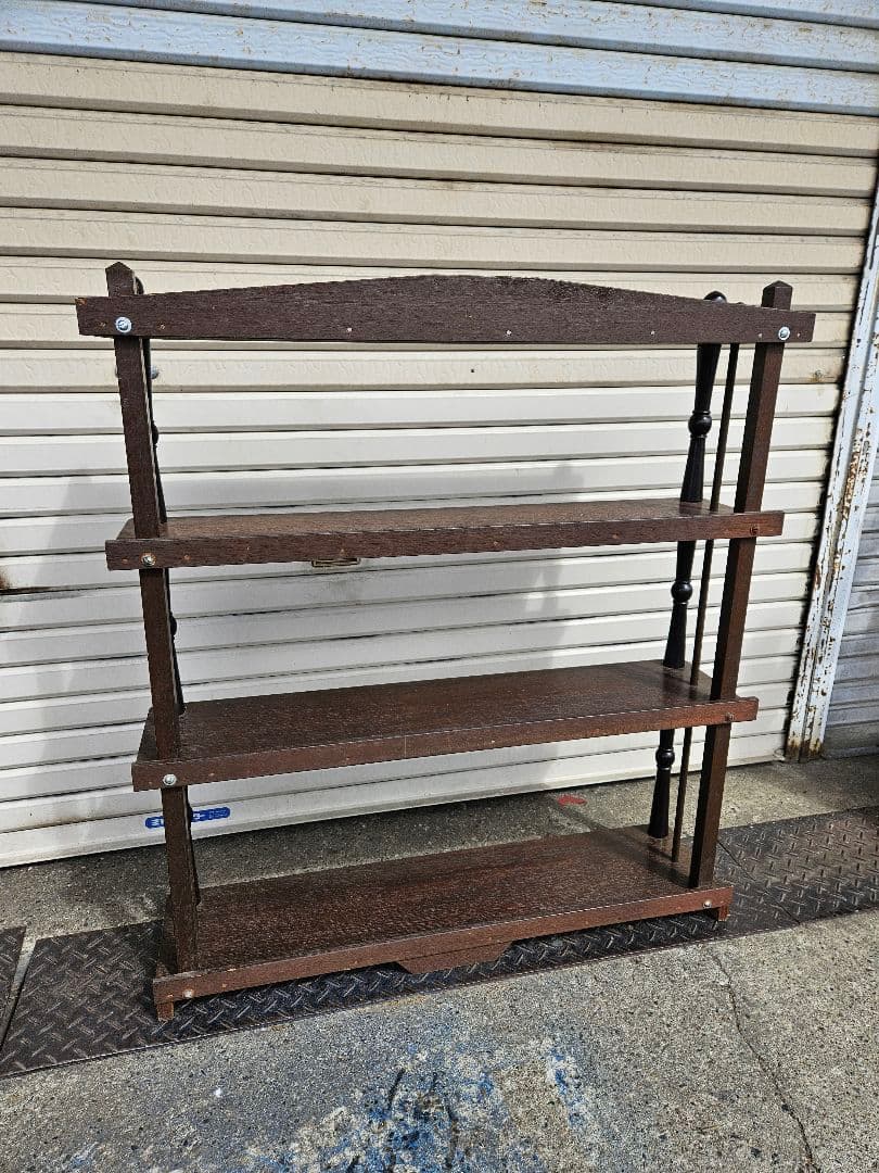 ジャパンヴィンテージ 木製の本棚 ブックシェルフ オープンラック 飾り棚