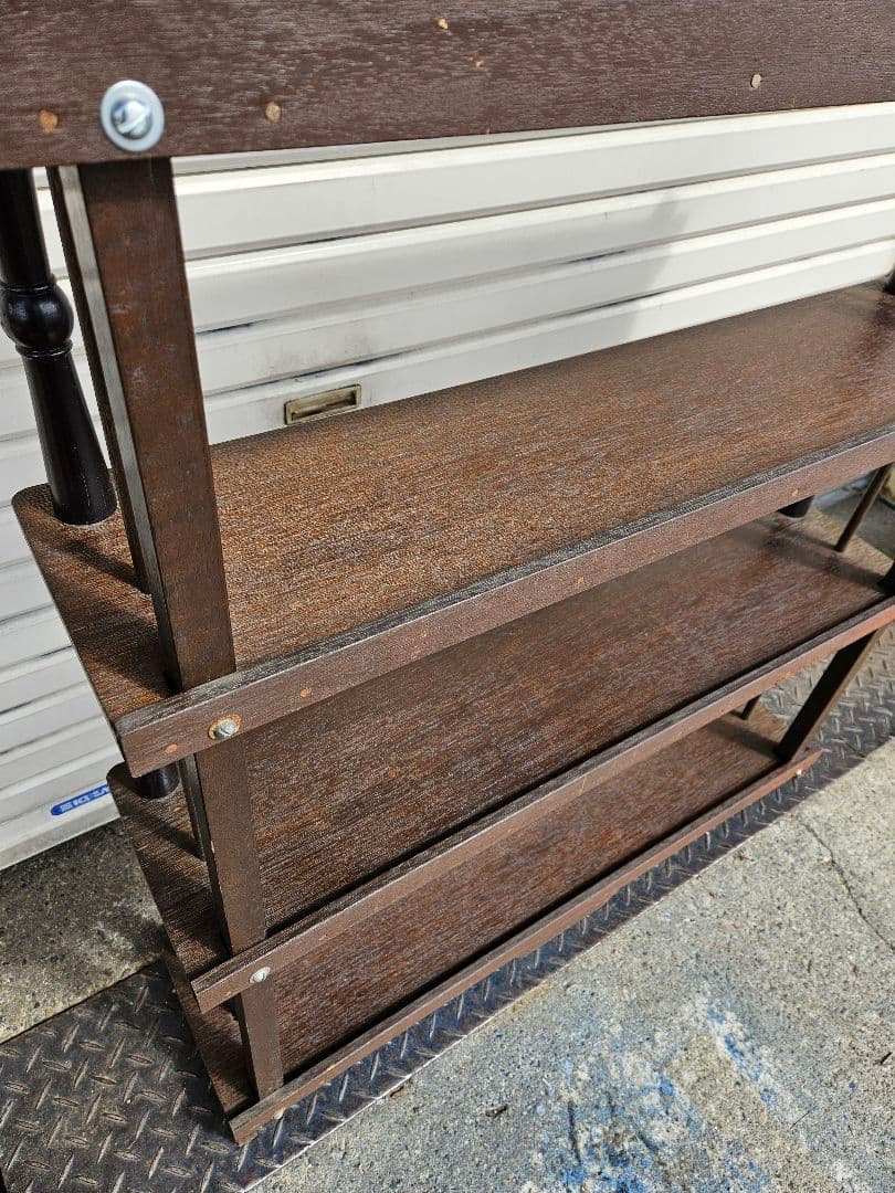 ジャパンヴィンテージ 木製の本棚 ブックシェルフ オープンラック 飾り棚