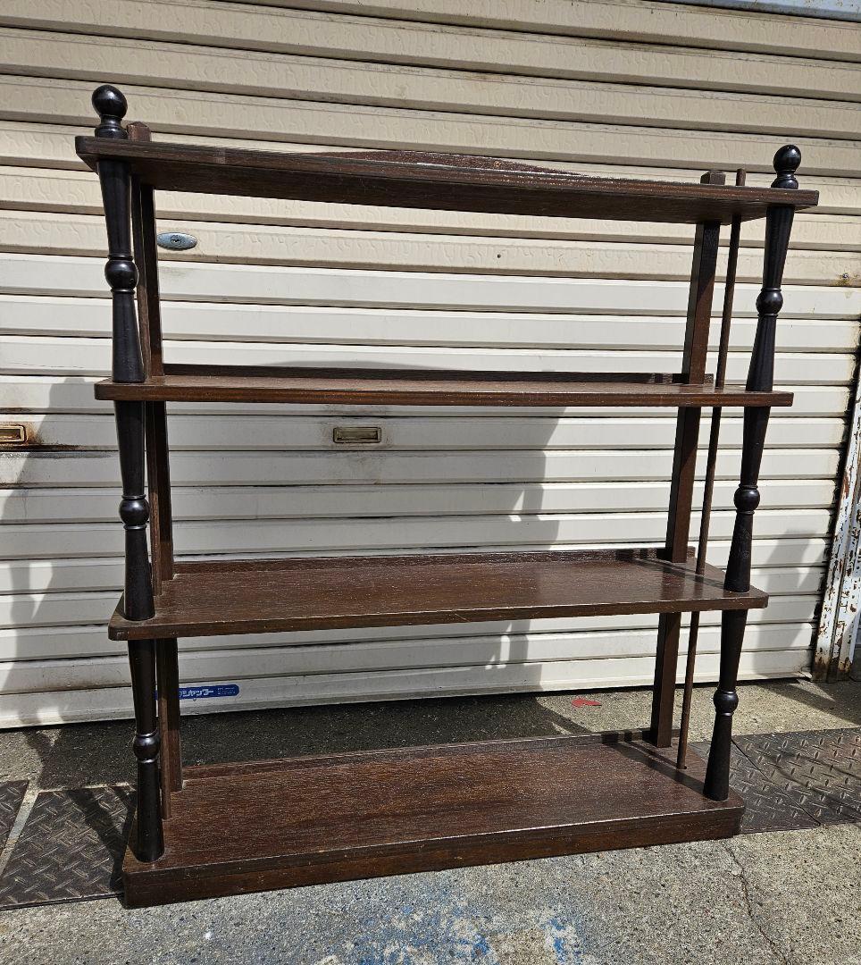 ジャパンヴィンテージ 木製の本棚 ブックシェルフ オープンラック 飾り棚