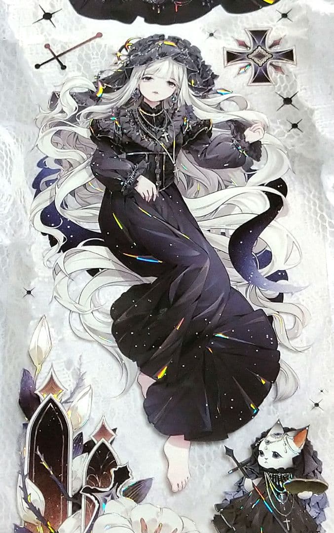 J1009＃狩神(贝壳光)魔法堂切り売り海外人物マステ女の子